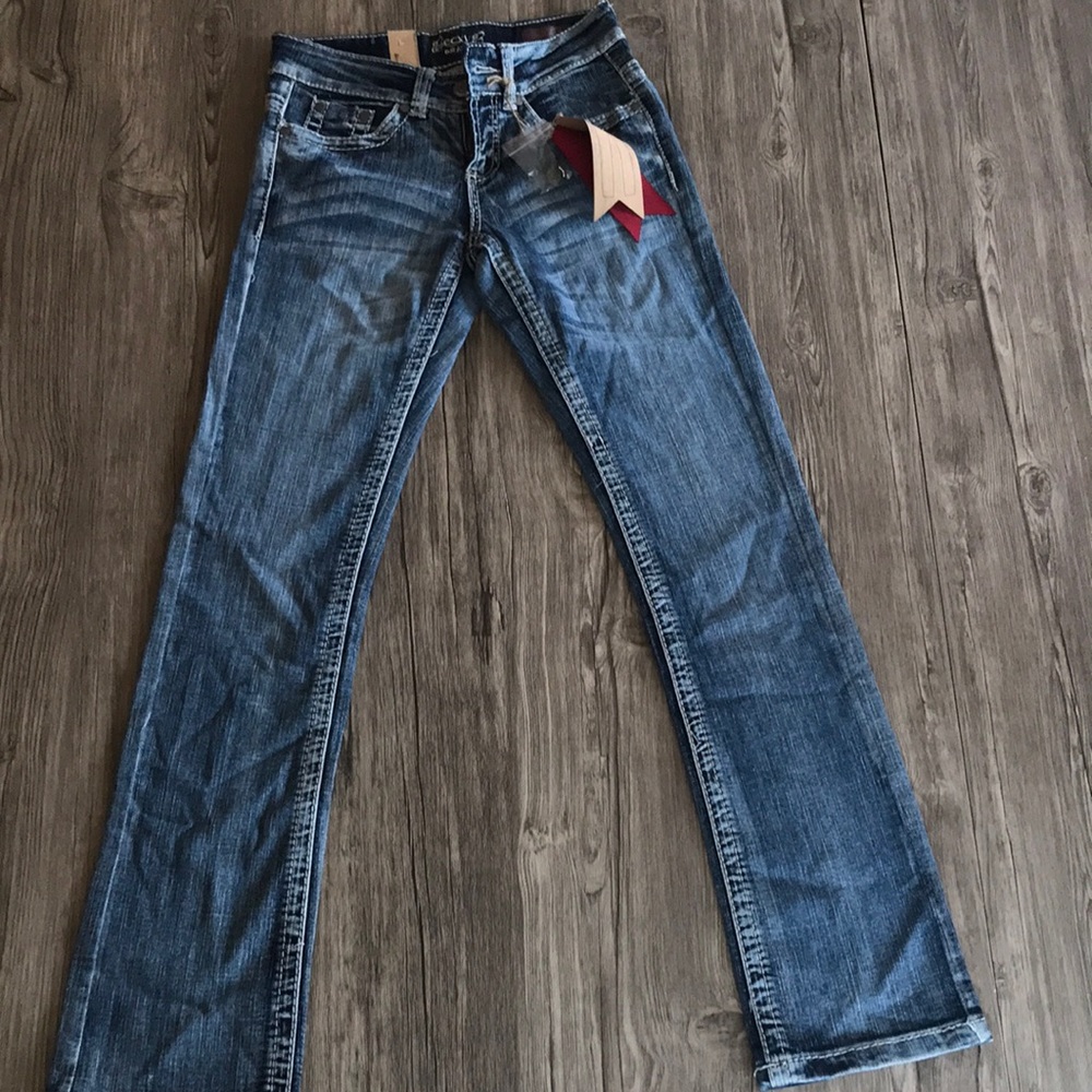 Becky B denim jeans, fit: Judy. Boot cut, size 26 waist.